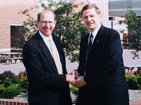 Two men shaking hands