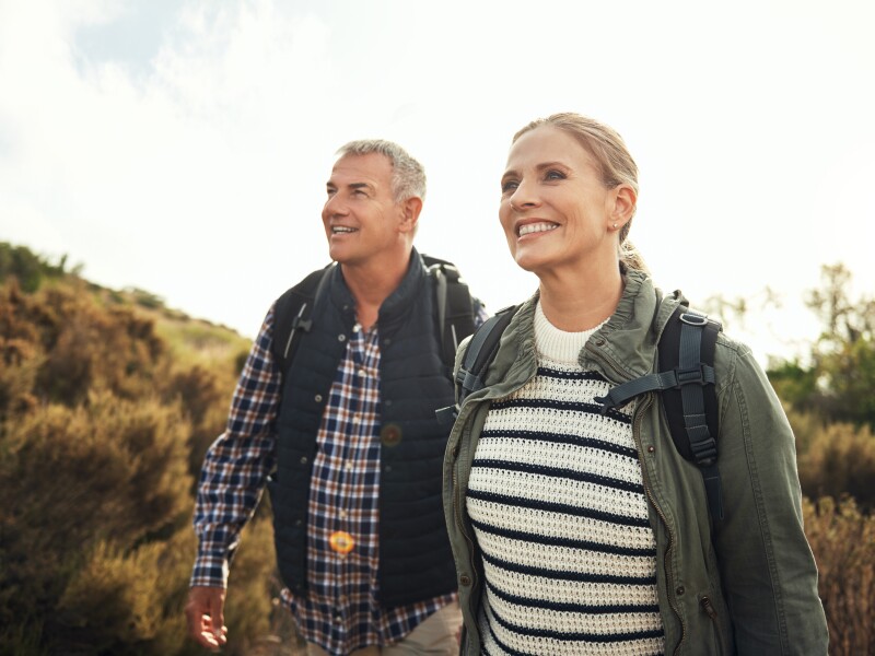Couple in 50s exploring