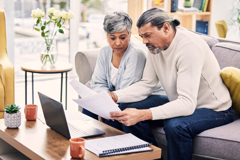 Couple understanding paperwork