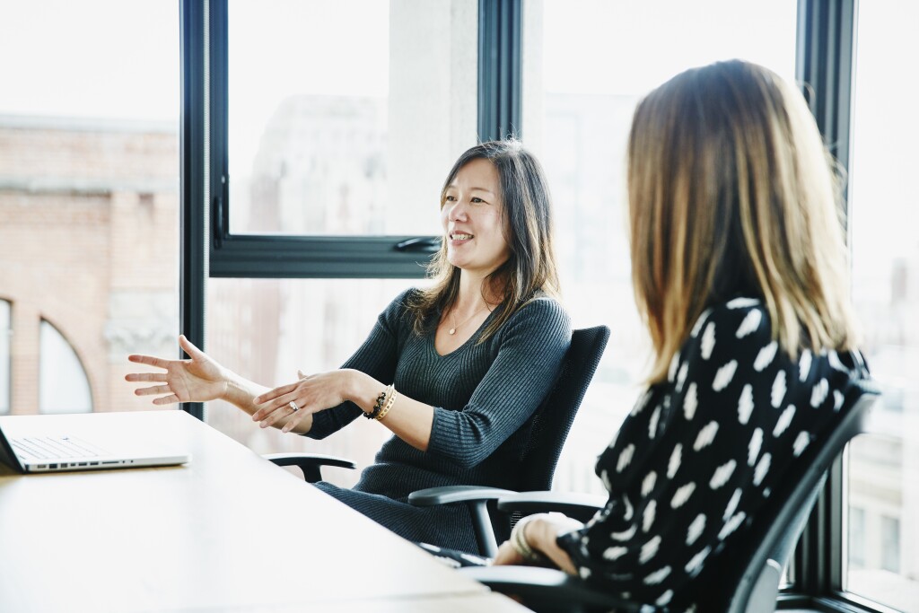 Woman in a meeting