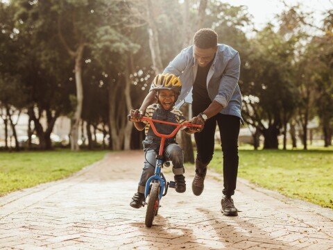 Learning how to ride a bike