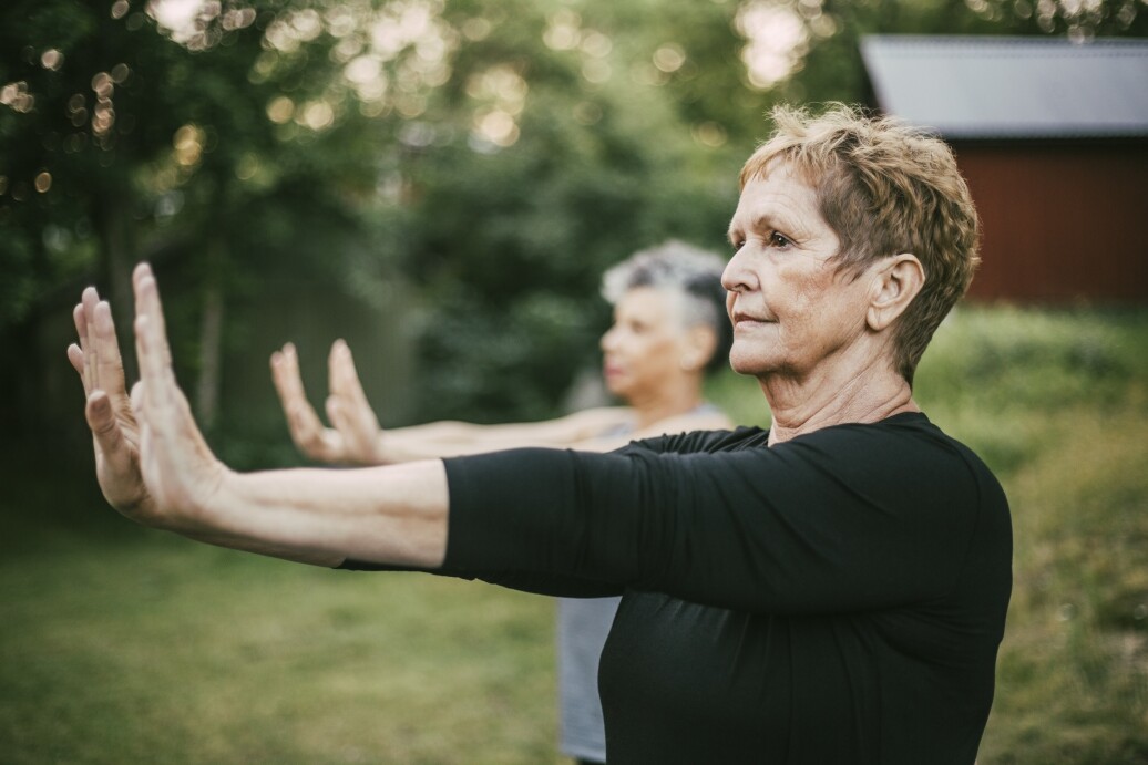 Woman doing yoga