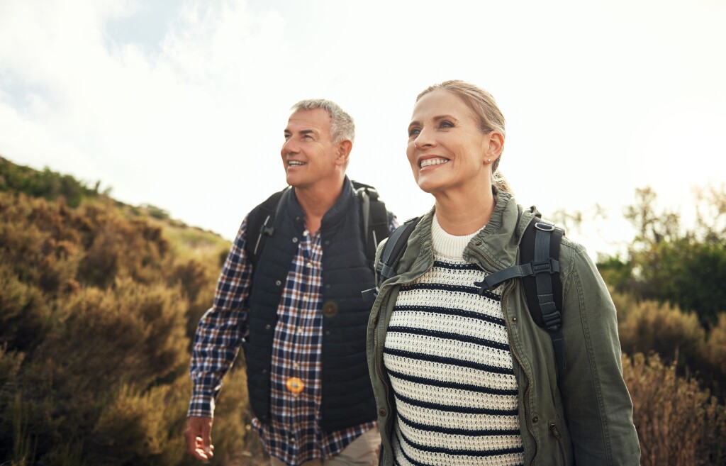 Couple in 50s exploring