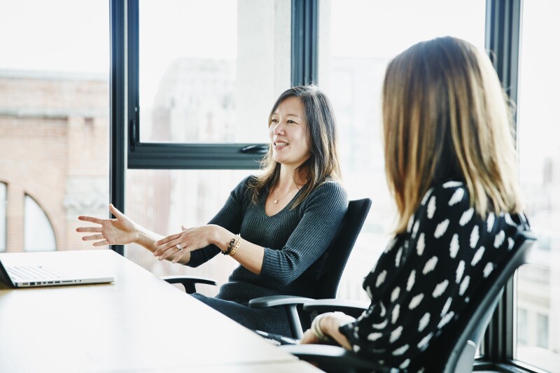 Woman in a meeting