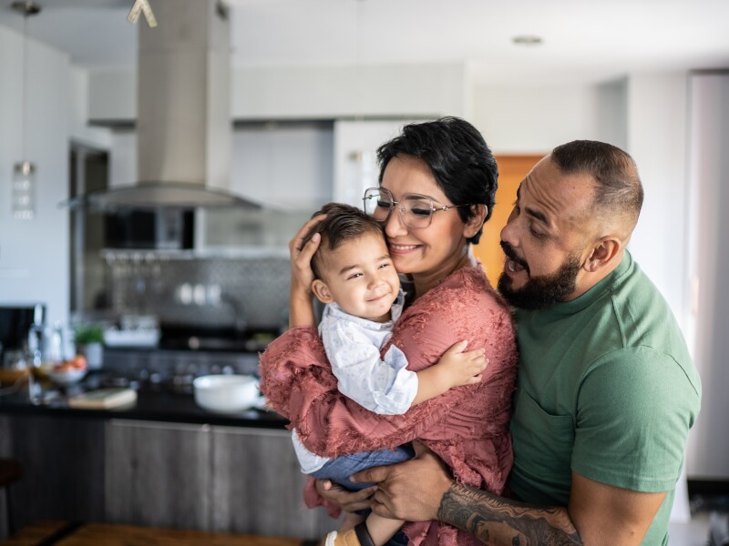 Couple with toddler