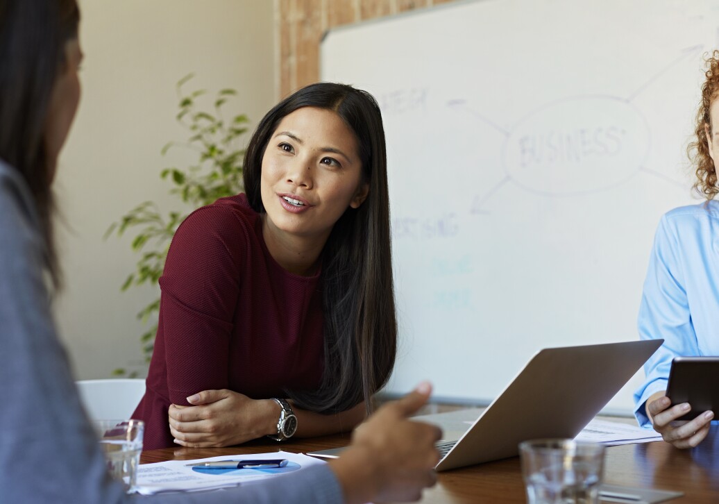 Woman in a meeting
